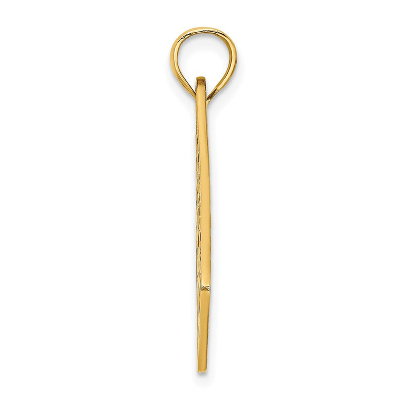 14k Yellow Gold MARYLAND OCEAN CITY License Plate Charm