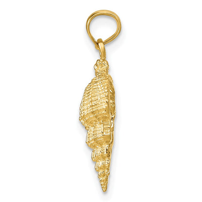 14k Yellow Gold Conch Shell Pendant