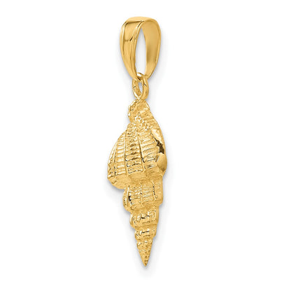 14k Yellow Gold Conch Shell Pendant