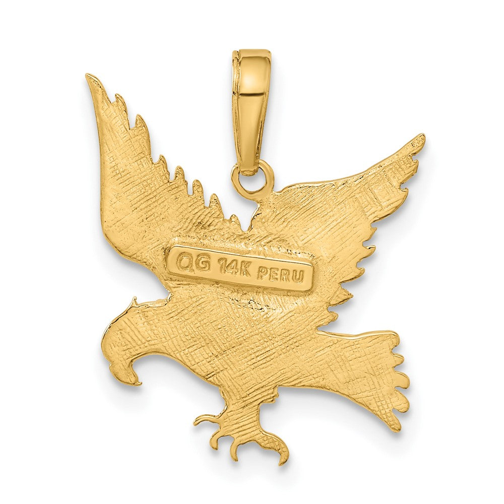 14k Yellow Gold Eagle Pendant