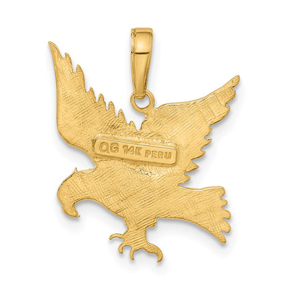 14k Yellow Gold Eagle Pendant