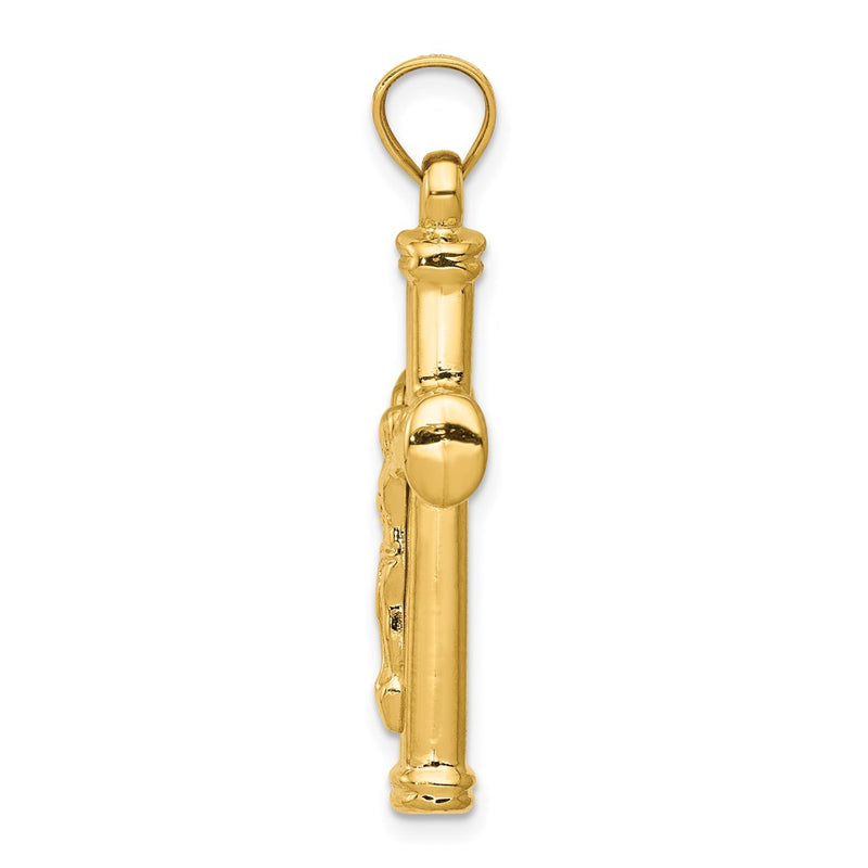 14k Yellow Gold Reversible Crucifix Pendant