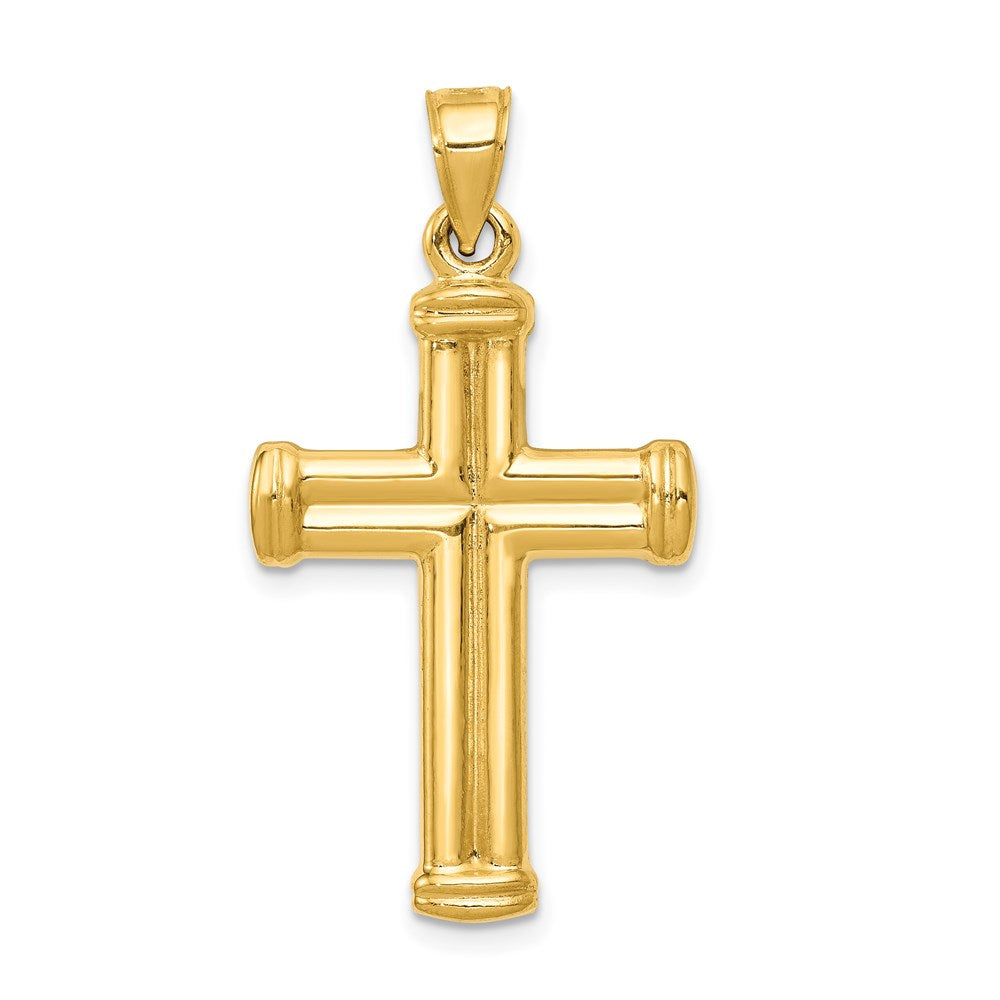 14k Yellow Gold Reversible Crucifix Pendant