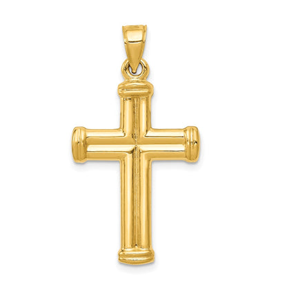 14k Yellow Gold Reversible Crucifix Pendant