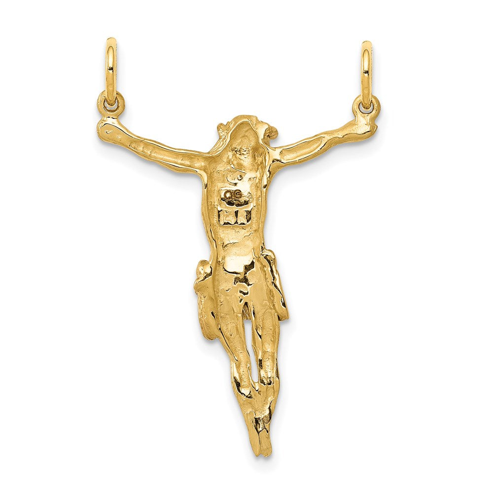 14k Two-tone Gold Rose Corpus Pendant