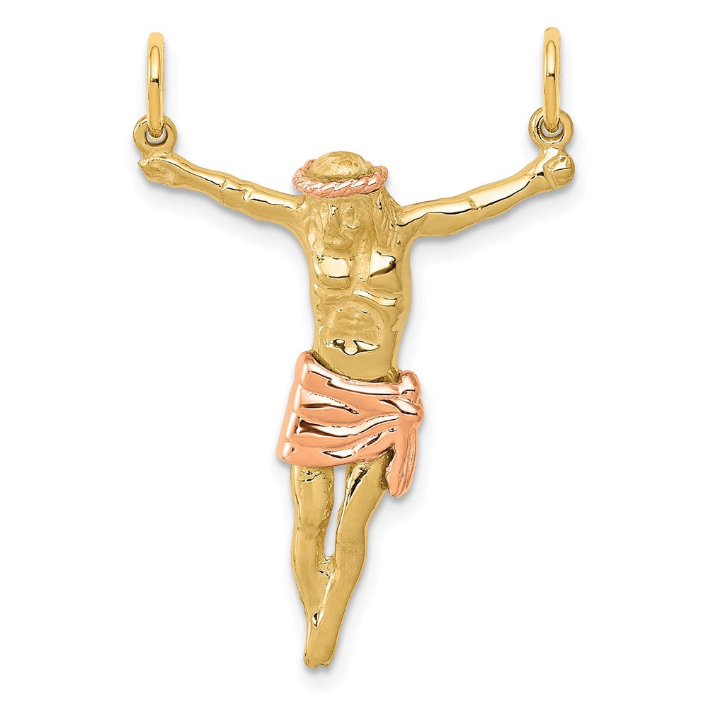 14k Two-tone Gold Rose Corpus Pendant