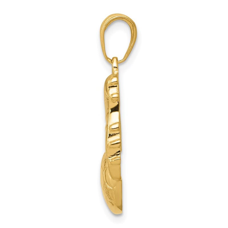 14k Yellow Gold Soccer Ball and Shoe Pendant