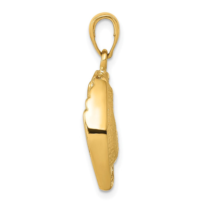 14k Yellow Gold Baseball Glove And Ball Pendant