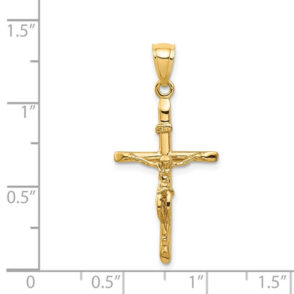 14k Yellow Gold INRI Crucifix Pendant