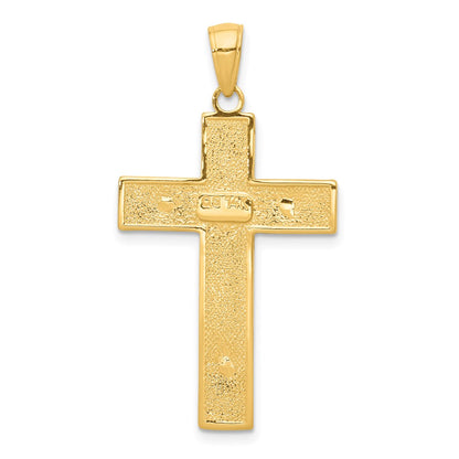 14k Yellow Gold Crucifix Pendant