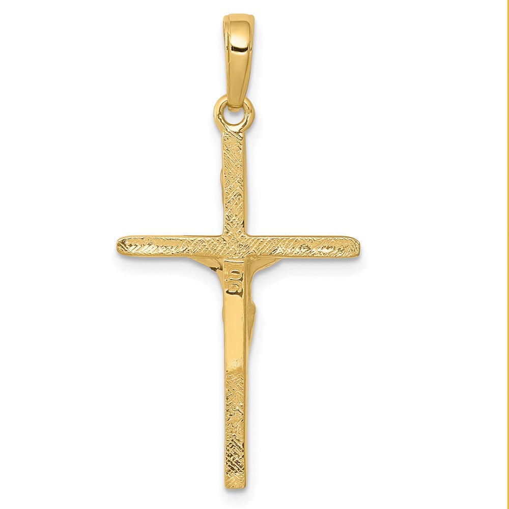 14k Yellow Gold Crucifix Pendant