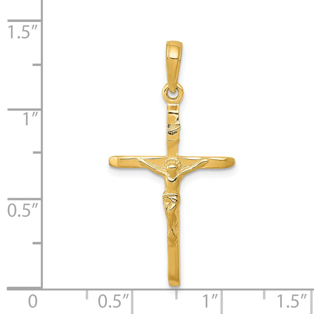 14k Yellow Gold Crucifix Pendant