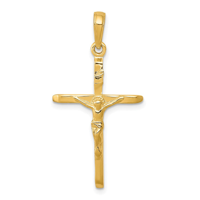 14k Yellow Gold Crucifix Pendant