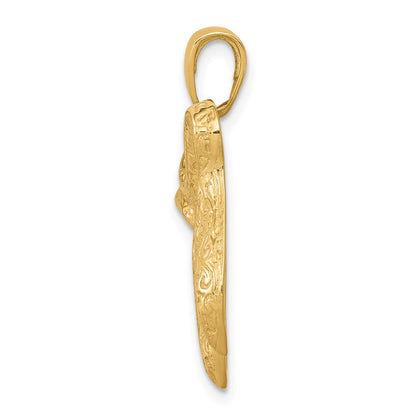 14k Yellow Gold Jewish Chai (Long Life) Pendant