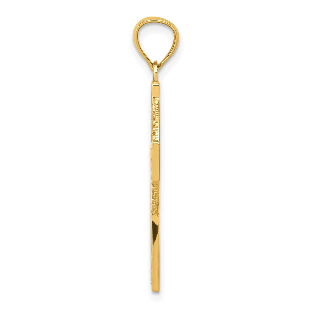14k Yellow Gold Celtic Cross Pendant