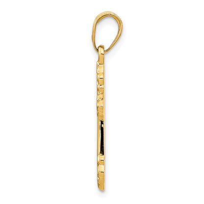14k Yellow Gold Cross Pendant