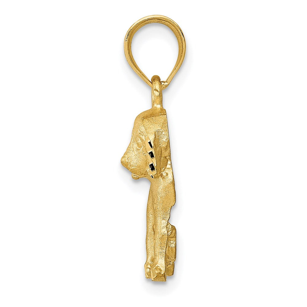 14k Yellow Gold Dog Charm