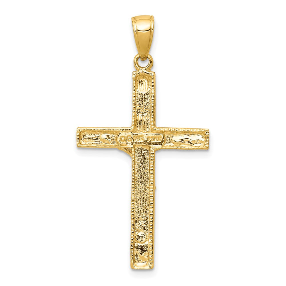 14k Yellow Gold Crucifix Pendant