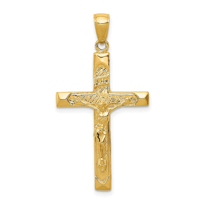 14k Yellow Gold Crucifix Pendant