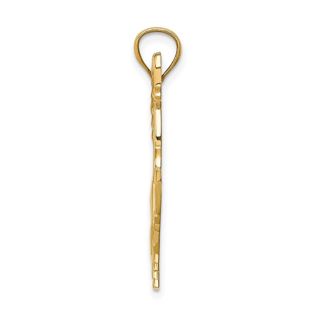 14k Yellow Gold Horse Pendant
