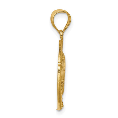 14k Yellow Gold Framed D/C Marlin