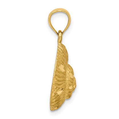 14k Yellow Gold Shell Pendant