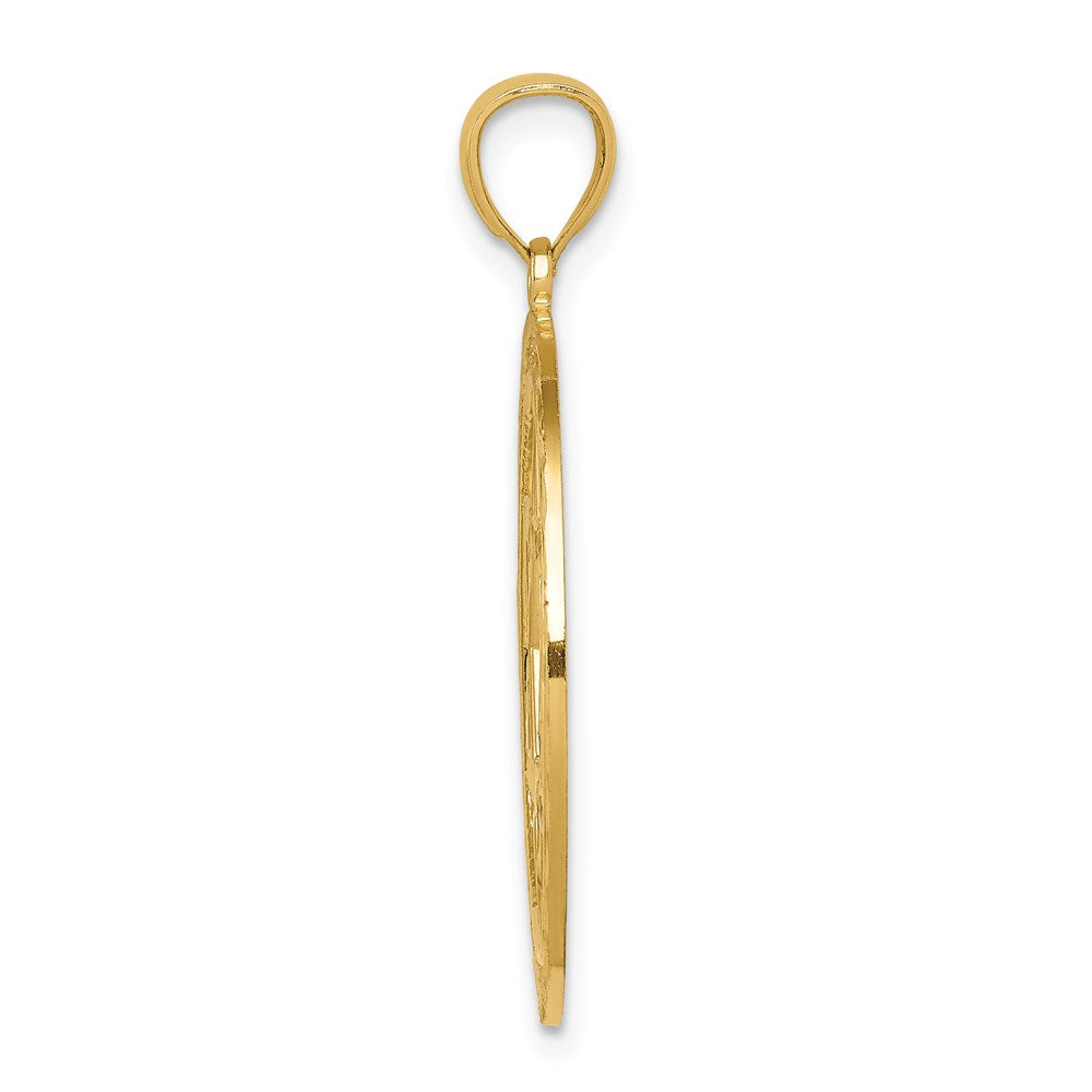 14k Yellow Gold Star of David Pendant