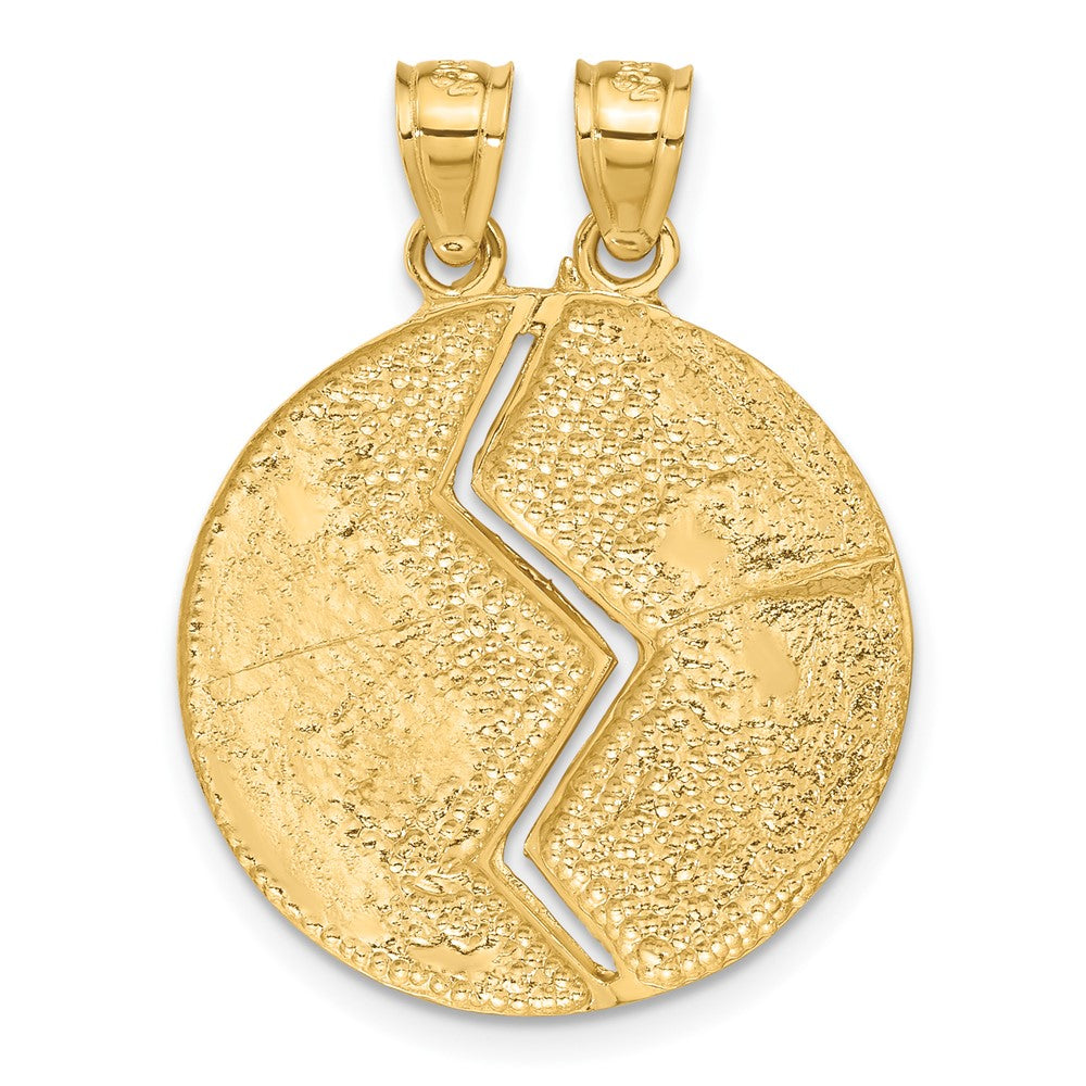 14k Yellow Gold Break-apart Mizpah Pendant