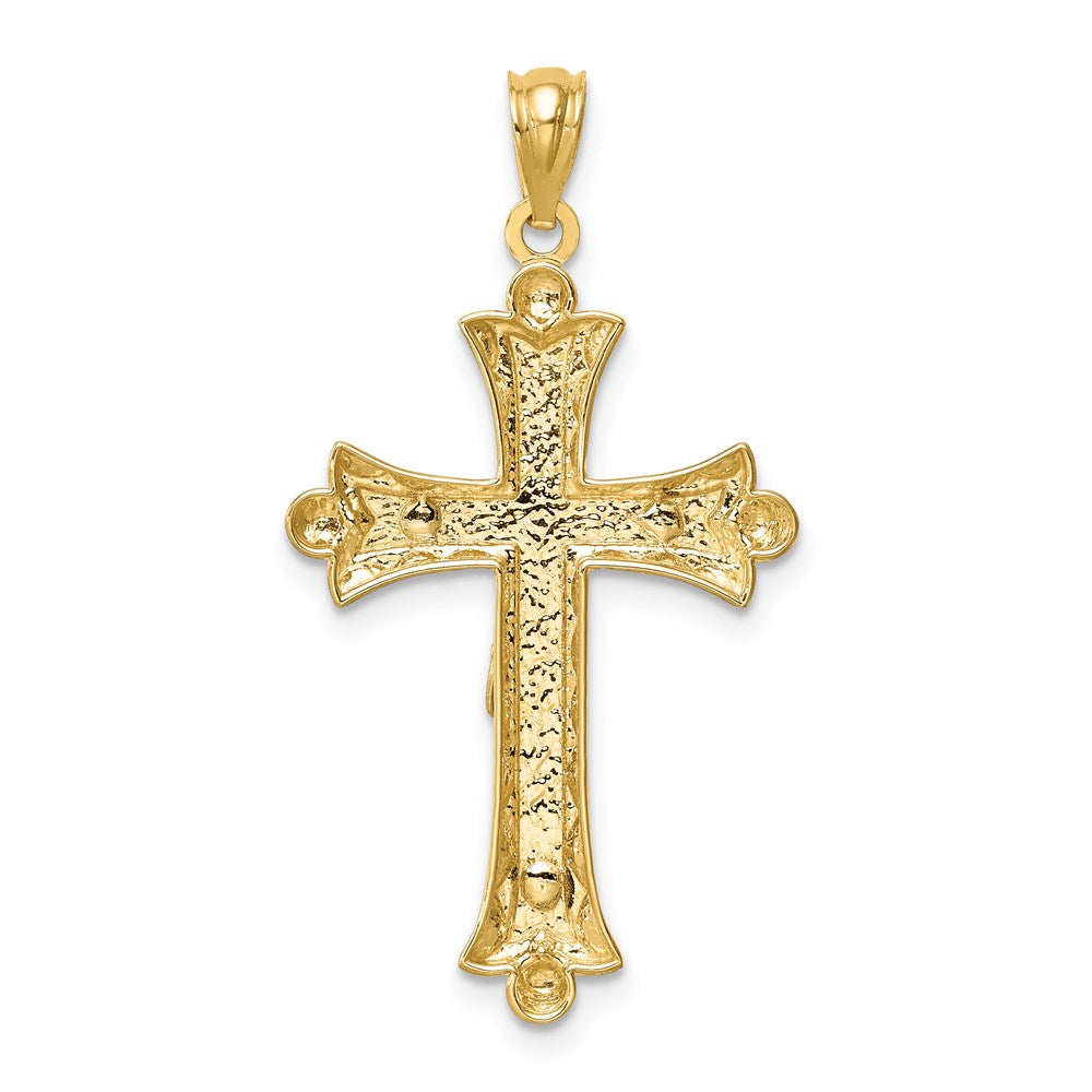 14k Two-tone Gold Two-tone Gold Florentine Crucifix
