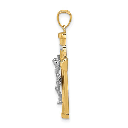 14k Two-tone Gold Two-tone Gold Inri Crucifix