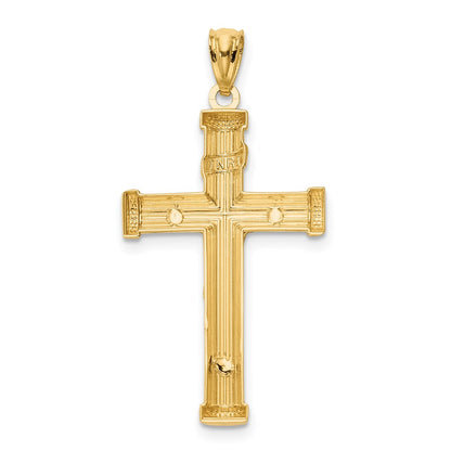 14k Two-tone Gold Two-tone Gold Inri Crucifix