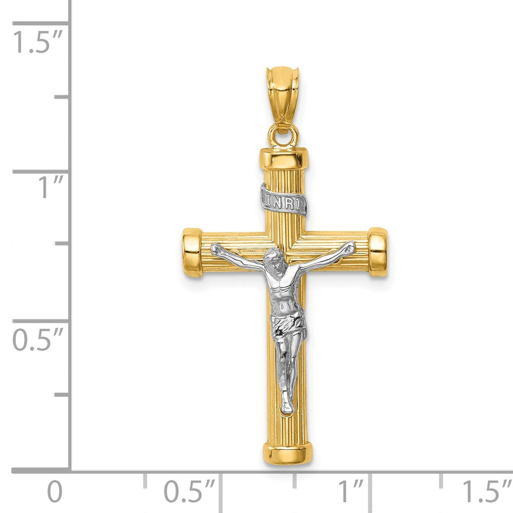 14k Two-tone Gold Two-tone Gold Inri Crucifix