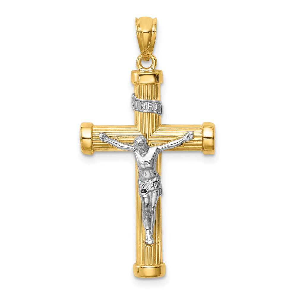 14k Two-tone Gold Two-tone Gold Inri Crucifix