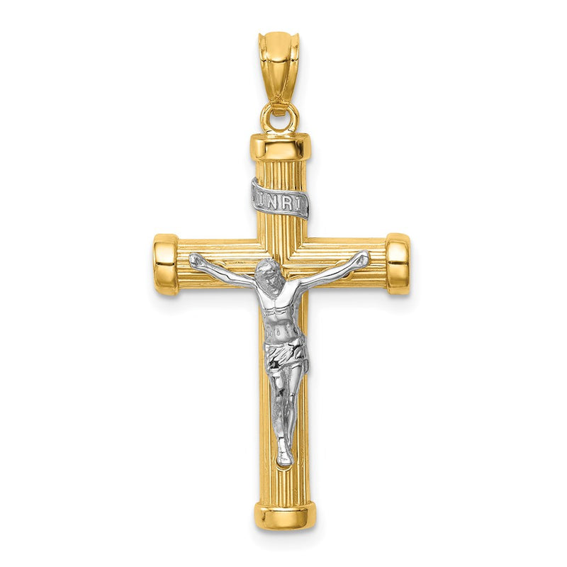 14k Two-tone Gold Two-tone Gold Inri Crucifix