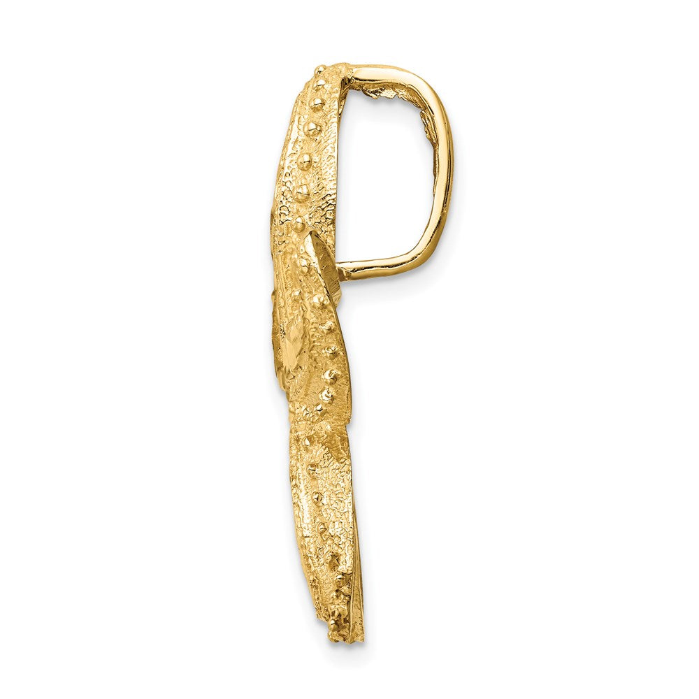 14k Yellow Gold D/C Starfish Slide