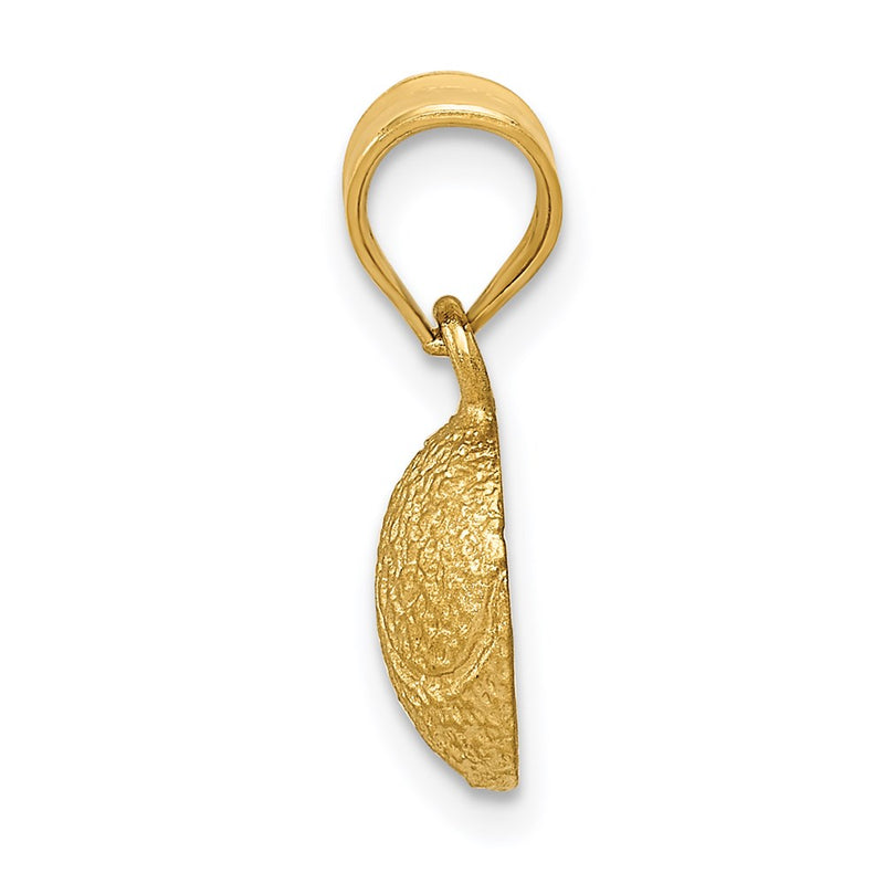 14k Yellow Gold Tennis Ball Pendant