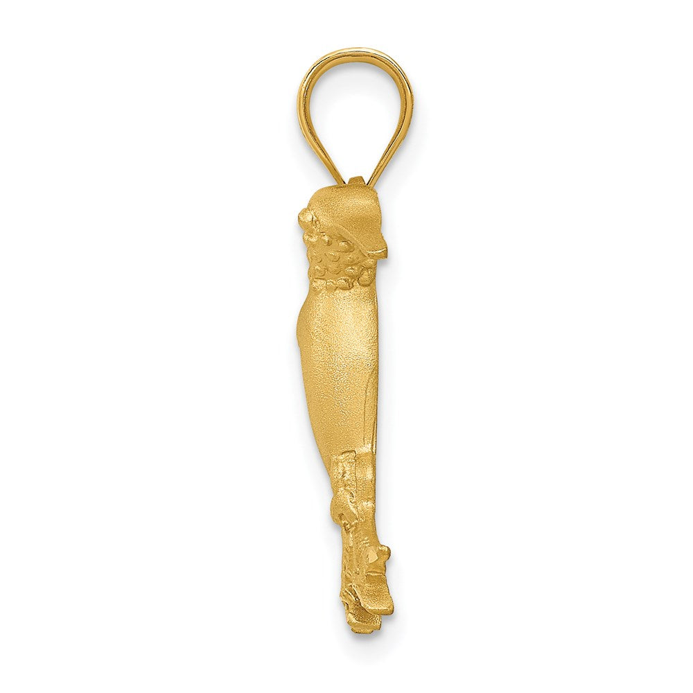 14k Yellow Gold Hummingbird Charm