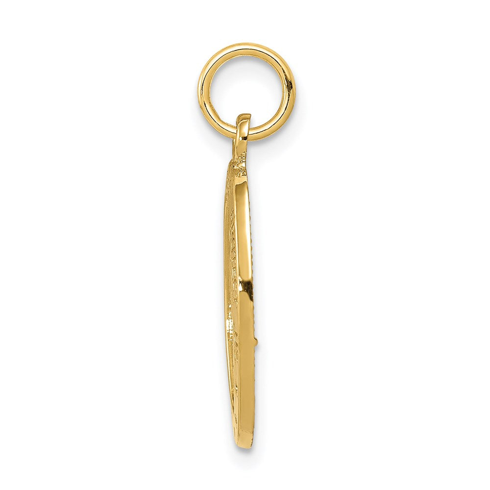 14k Yellow Gold Saint Christopher Medal Charm