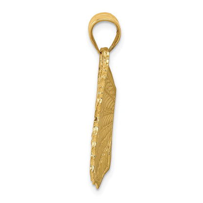 14k Yellow Gold Butterfly Charm