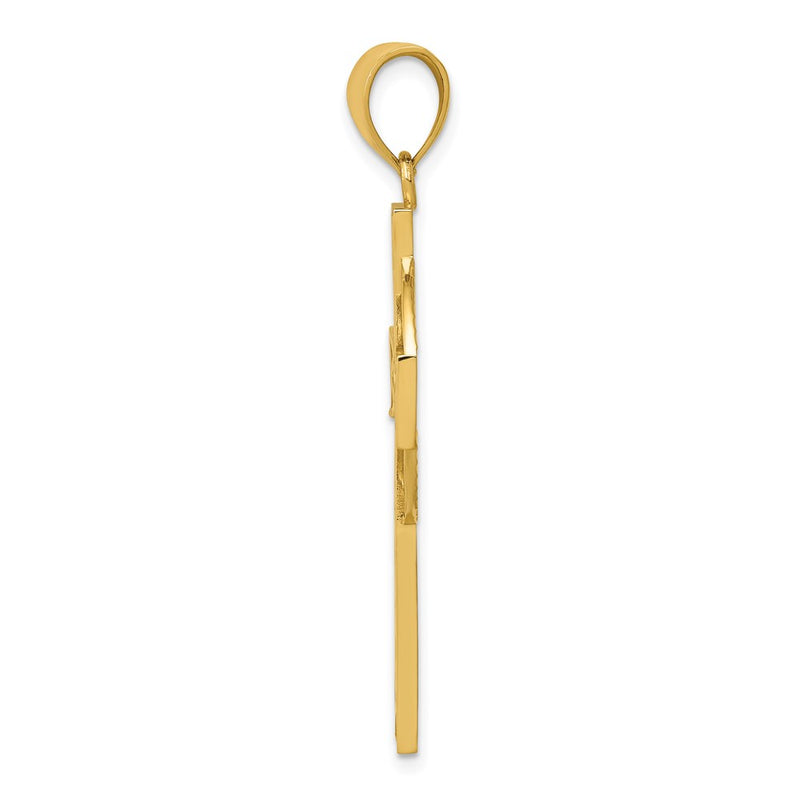 14k Yellow Gold Celtic Cross Pendant