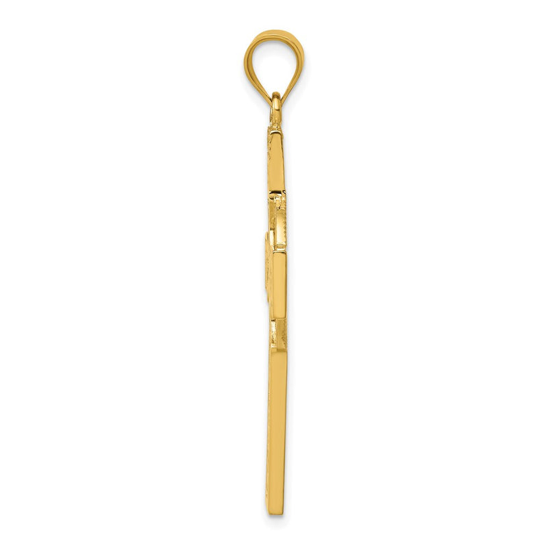 14k Yellow Gold Celtic Cross Pendant
