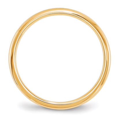 Solid 18K Yellow Gold 2mm Standard Comfort Fit Men's/Women's Wedding Band Ring Size 12.5