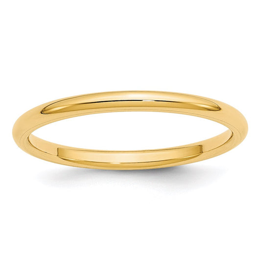 Solid 18K Yellow Gold 2mm Standard Comfort Fit Men's/Women's Wedding Band Ring Size 12