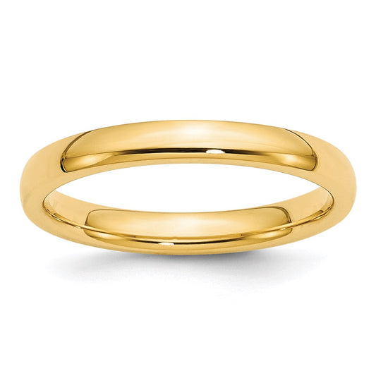 Solid 18K Yellow Gold 3mm Comfort Fit Men's/Women's Wedding Band Ring Size 7.5