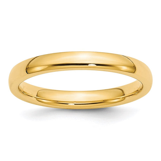 Solid 18K Yellow Gold 3mm Comfort Fit Men's/Women's Wedding Band Ring Size 6