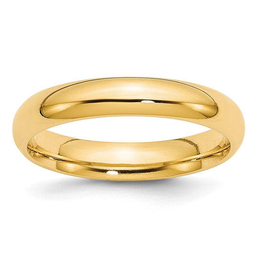 Solid 14K Yellow Gold 4mm Comfort Fit Men's/Women's Wedding Band Ring Size 7