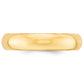Solid 18K Yellow Gold 5mm Comfort Fit Men's/Women's Wedding Band Ring Size 4.5