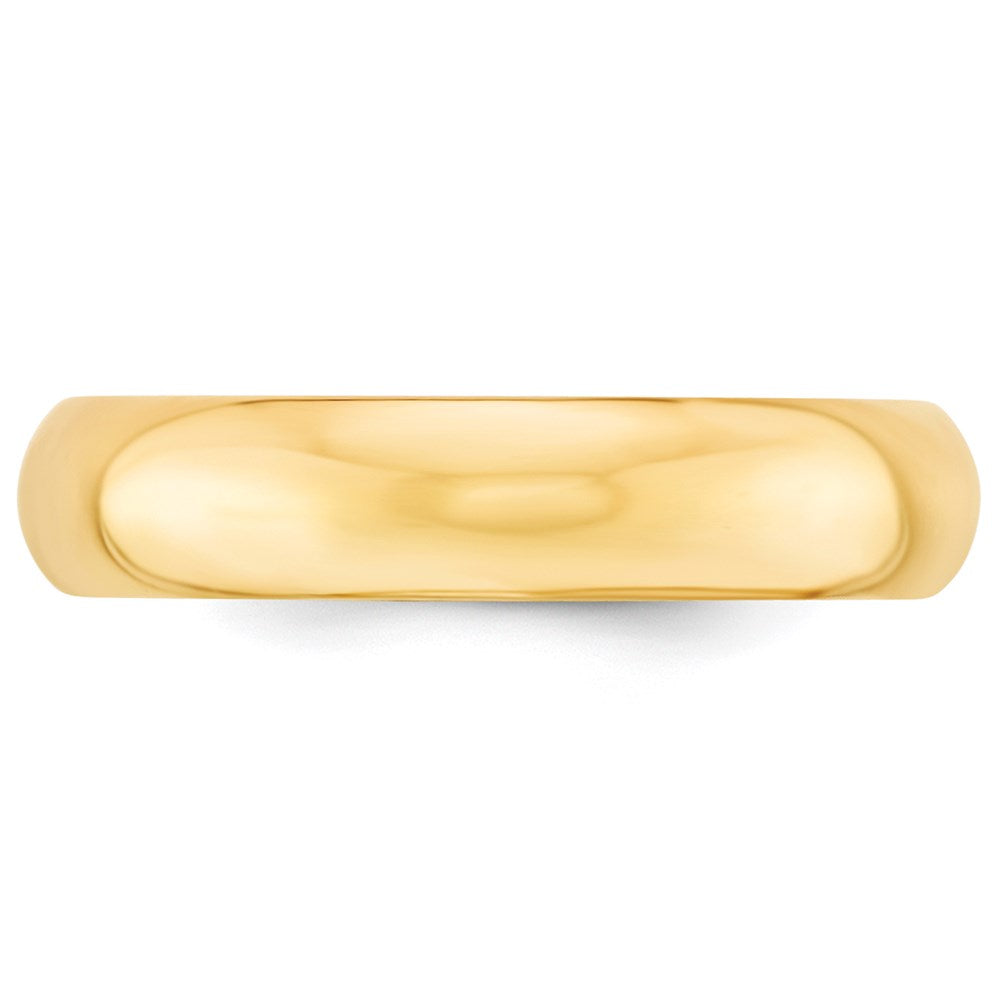 Solid 18K Yellow Gold 5mm Standard Comfort Fit Men's/Women's Wedding Band Ring Size 14