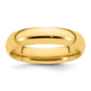 Solid 14K Yellow Gold 5mm Comfort Fit Men's/Women's Wedding Band Ring Size 10