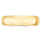 Solid 18K Yellow Gold 6mm Comfort Fit Men's/Women's Wedding Band Ring Size 7
